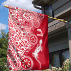 Dolphins NRL NAIDOC Week 2026 Garden Flag Aboriginal Lizard Dot Painting - 50 Years of Deadly