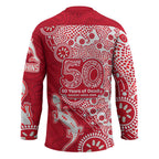 Dolphins NRL NAIDOC Week 2026 Hockey Jersey Aboriginal Lizard Dot Painting - 50 Years of Deadly