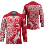 Dolphins NRL NAIDOC Week 2026 Hockey Jersey Aboriginal Lizard Dot Painting - 50 Years of Deadly