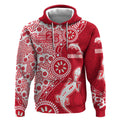Dolphins NRL NAIDOC Week 2026 Hoodie Aboriginal Lizard Dot Painting - 50 Years of Deadly