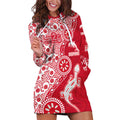 Dolphins NRL NAIDOC Week 2026 Hoodie Dress Aboriginal Lizard Dot Painting - 50 Years of Deadly