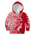Dolphins NRL NAIDOC Week 2026 Kid Hoodie Aboriginal Lizard Dot Painting - 50 Years of Deadly