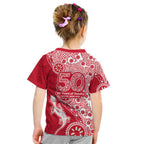 Dolphins NRL NAIDOC Week 2026 Kid T Shirt Aboriginal Lizard Dot Painting - 50 Years of Deadly