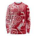 Dolphins NRL NAIDOC Week 2026 Long Sleeve Shirt Aboriginal Lizard Dot Painting - 50 Years of Deadly