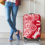 Dolphins NRL NAIDOC Week 2026 Luggage Cover Aboriginal Lizard Dot Painting - 50 Years of Deadly