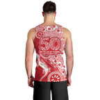 Dolphins NRL NAIDOC Week 2026 Men Tank Top Aboriginal Lizard Dot Painting - 50 Years of Deadly