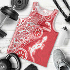 Dolphins NRL NAIDOC Week 2026 Men Tank Top Aboriginal Lizard Dot Painting - 50 Years of Deadly