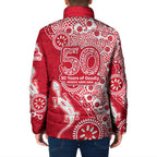 Dolphins NRL NAIDOC Week 2026 Padded Jacket Aboriginal Lizard Dot Painting - 50 Years of Deadly
