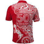 Dolphins NRL NAIDOC Week 2026 Polo Shirt Aboriginal Lizard Dot Painting - 50 Years of Deadly