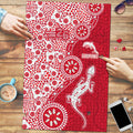 Dolphins NRL NAIDOC Week 2026 Puzzle Aboriginal Lizard Dot Painting - 50 Years of Deadly