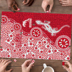 Dolphins NRL NAIDOC Week 2026 Puzzle Aboriginal Lizard Dot Painting - 50 Years of Deadly