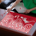 Dolphins NRL NAIDOC Week 2026 Puzzle Aboriginal Lizard Dot Painting - 50 Years of Deadly