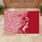 Dolphins NRL NAIDOC Week 2026 Rubber Doormat Aboriginal Lizard Dot Painting - 50 Years of Deadly