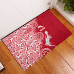 Dolphins NRL NAIDOC Week 2026 Rubber Doormat Aboriginal Lizard Dot Painting - 50 Years of Deadly