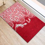 Dolphins NRL NAIDOC Week 2026 Rubber Doormat Aboriginal Lizard Dot Painting - 50 Years of Deadly