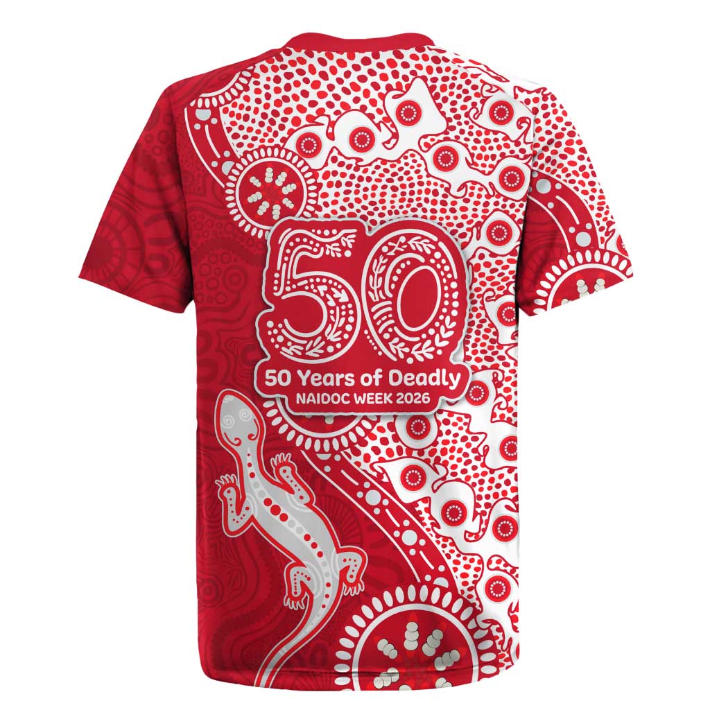 Dolphins NRL NAIDOC Week 2026 Rugby Jersey Aboriginal Lizard Dot Painting - 50 Years of Deadly