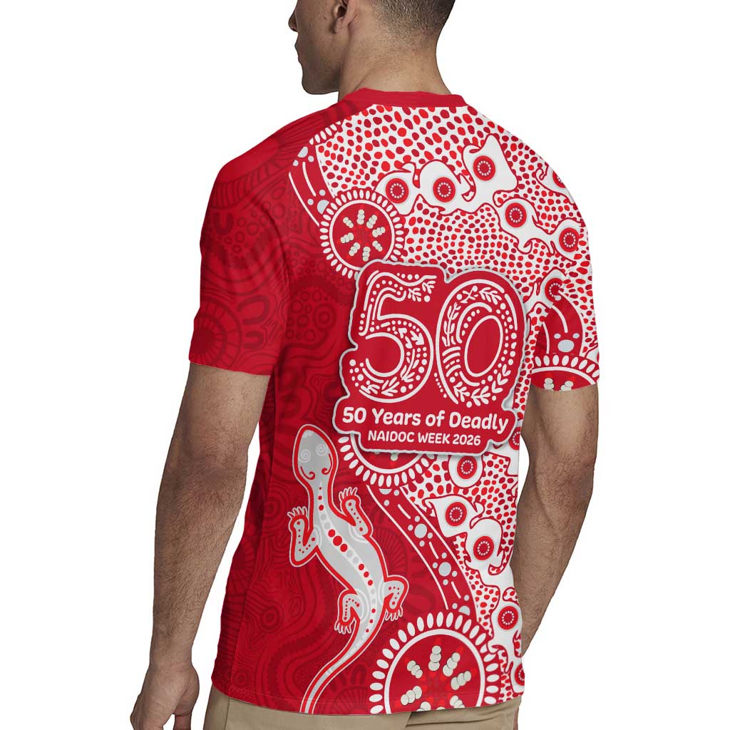 Dolphins NRL NAIDOC Week 2026 Rugby Jersey Aboriginal Lizard Dot Painting - 50 Years of Deadly