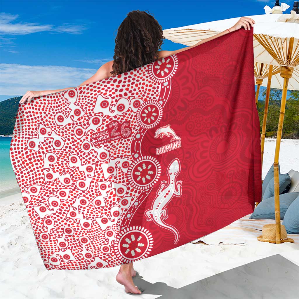 Dolphins NRL NAIDOC Week 2026 Sarong Aboriginal Lizard Dot Painting - 50 Years of Deadly