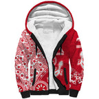 Dolphins NRL NAIDOC Week 2026 Sherpa Hoodie Aboriginal Lizard Dot Painting - 50 Years of Deadly