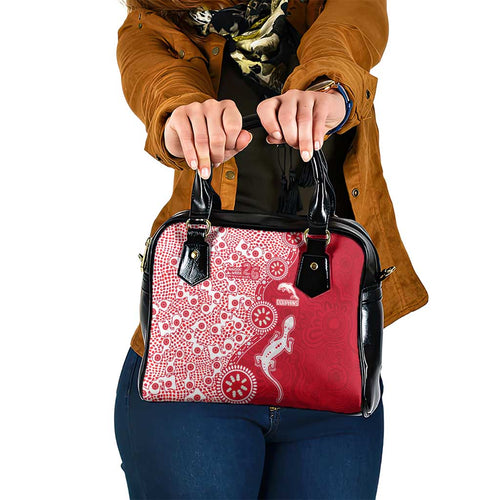 Dolphins NRL NAIDOC Week 2026 Shoulder Handbag Aboriginal Lizard Dot Painting - 50 Years of Deadly