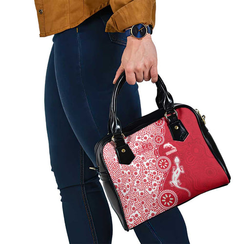 Dolphins NRL NAIDOC Week 2026 Shoulder Handbag Aboriginal Lizard Dot Painting - 50 Years of Deadly