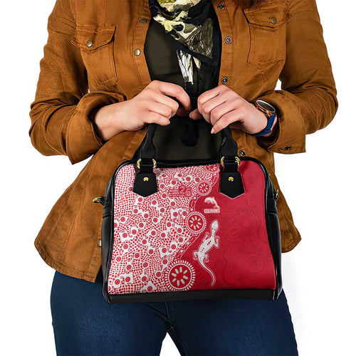Dolphins NRL NAIDOC Week 2026 Shoulder Handbag Aboriginal Lizard Dot Painting - 50 Years of Deadly