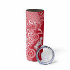 Dolphins NRL NAIDOC Week 2026 Skinny Tumbler Aboriginal Lizard Dot Painting - 50 Years of Deadly