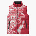 Dolphins NRL NAIDOC Week 2026 Sleeveless Puffer Jacket Aboriginal Lizard Dot Painting - 50 Years of Deadly