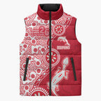 Dolphins NRL NAIDOC Week 2026 Sleeveless Puffer Jacket Aboriginal Lizard Dot Painting - 50 Years of Deadly