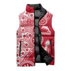 Dolphins NRL NAIDOC Week 2026 Sleeveless Puffer Jacket Aboriginal Lizard Dot Painting - 50 Years of Deadly
