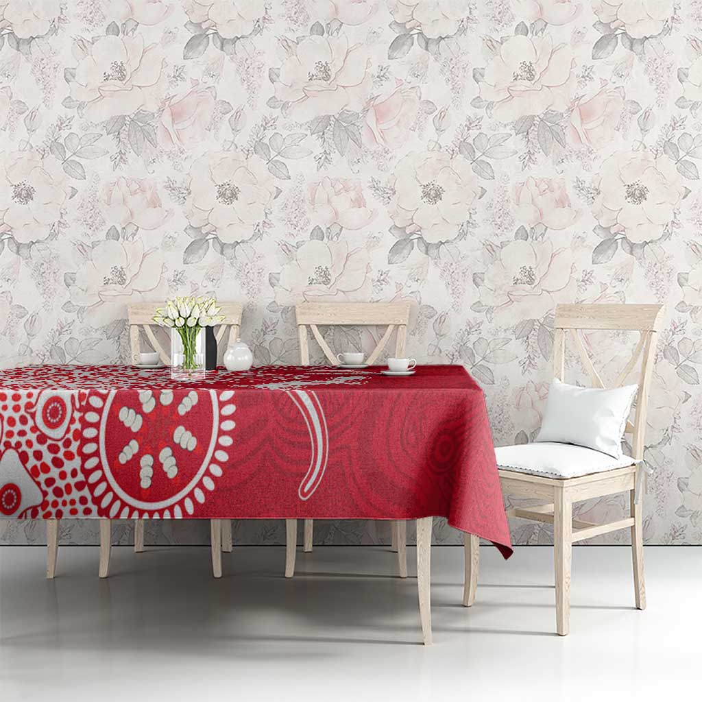 Dolphins NRL NAIDOC Week 2026 Tablecloth Aboriginal Lizard Dot Painting - 50 Years of Deadly