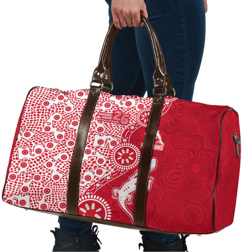 Dolphins NRL NAIDOC Week 2026 Travel Bag Aboriginal Lizard Dot Painting - 50 Years of Deadly