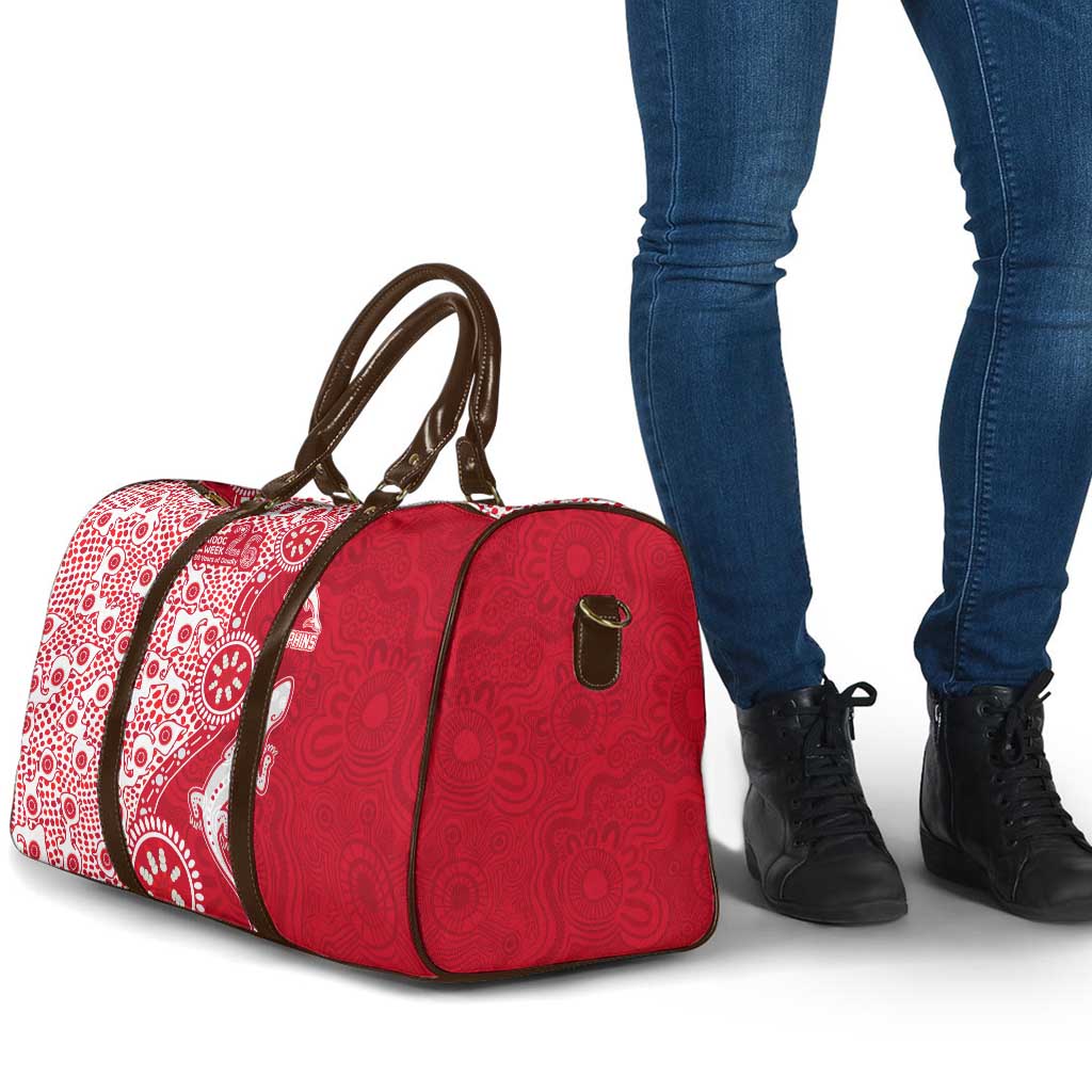 Dolphins NRL NAIDOC Week 2026 Travel Bag Aboriginal Lizard Dot Painting - 50 Years of Deadly