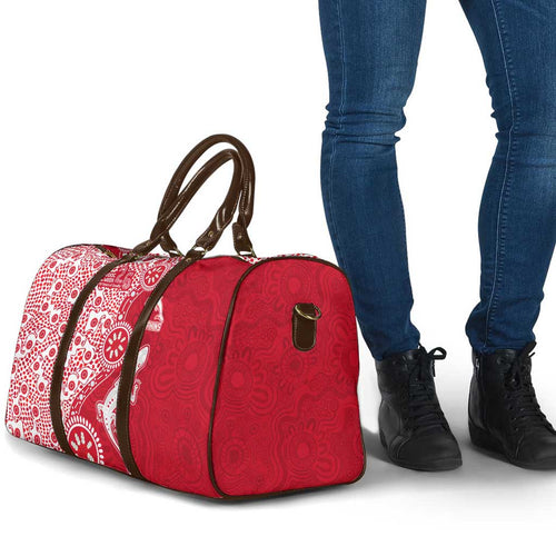 Dolphins NRL NAIDOC Week 2026 Travel Bag Aboriginal Lizard Dot Painting - 50 Years of Deadly