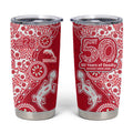 Dolphins NRL NAIDOC Week 2026 Tumbler Cup Aboriginal Lizard Dot Painting - 50 Years of Deadly