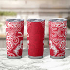Dolphins NRL NAIDOC Week 2026 Tumbler Cup Aboriginal Lizard Dot Painting - 50 Years of Deadly