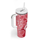 Dolphins NRL NAIDOC Week 2026 Tumbler With Handle Aboriginal Lizard Dot Painting - 50 Years of Deadly