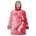 Dolphins NRL NAIDOC Week 2026 Wearable Blanket Hoodie Aboriginal Lizard Dot Painting - 50 Years of Deadly