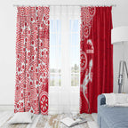 Dolphins NRL NAIDOC Week 2026 Window Curtain Aboriginal Lizard Dot Painting - 50 Years of Deadly