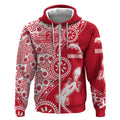 Dolphins NRL NAIDOC Week 2026 Zip Hoodie Aboriginal Lizard Dot Painting - 50 Years of Deadly