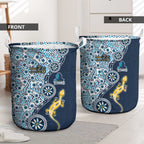 Gold Coast Titans NAIDOC Week 2026 Laundry Basket Aboriginal Lizard Dot Painting - 50 Years of Deadly