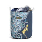 Gold Coast Titans NAIDOC Week 2026 Laundry Basket Aboriginal Lizard Dot Painting - 50 Years of Deadly