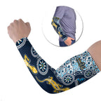 Gold Coast Titans NAIDOC Week 2026 Arm Sleeves Aboriginal Lizard Dot Painting - 50 Years of Deadly