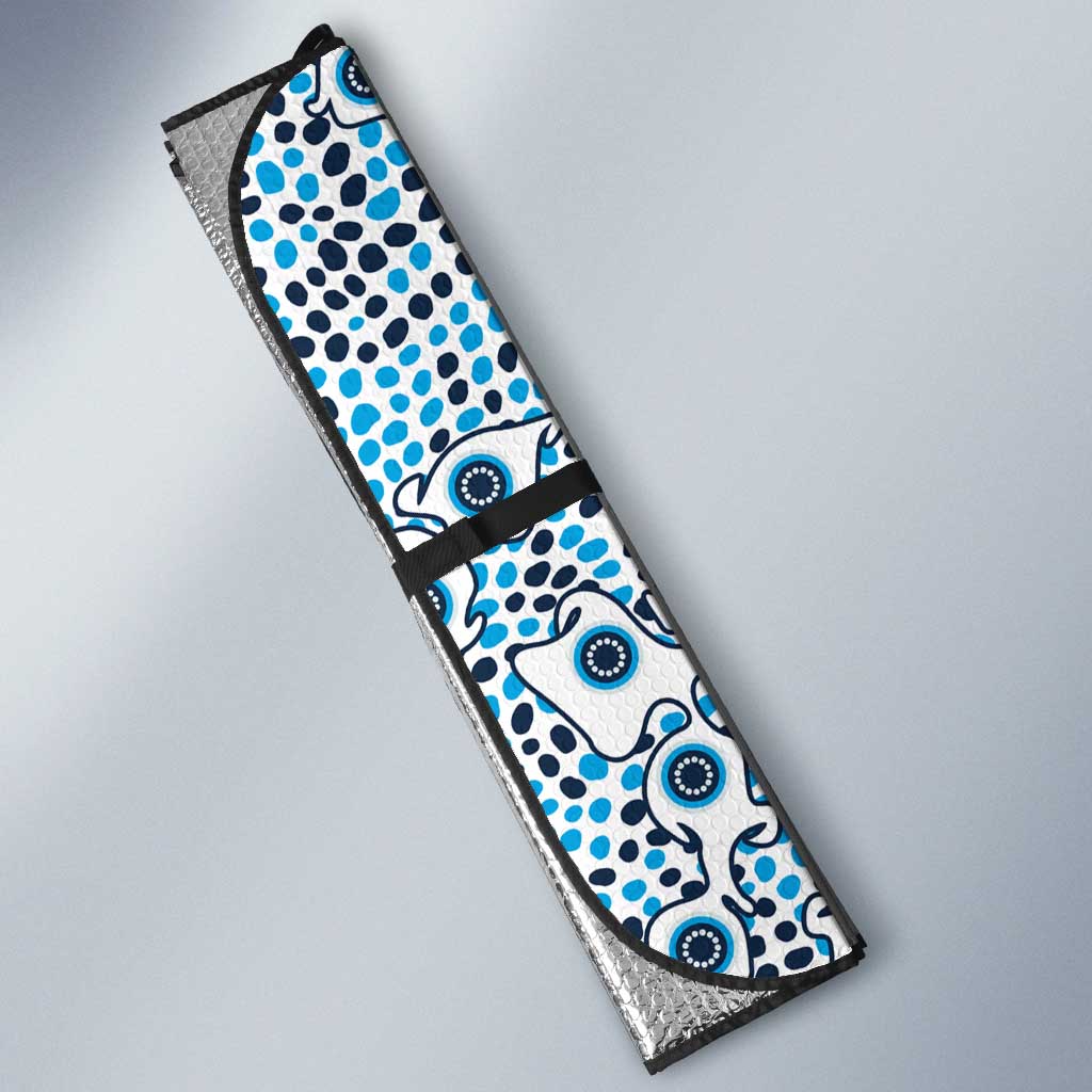 Gold Coast Titans NAIDOC Week 2026 Auto Sun Shade Aboriginal Lizard Dot Painting - 50 Years of Deadly