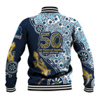Gold Coast Titans NAIDOC Week 2026 Baseball Jacket Aboriginal Lizard Dot Painting - 50 Years of Deadly