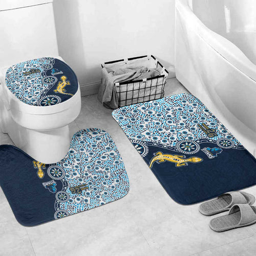 Gold Coast Titans NAIDOC Week 2026 Bathroom Set Aboriginal Lizard Dot Painting - 50 Years of Deadly