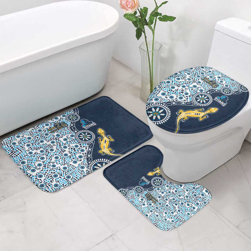Gold Coast Titans NAIDOC Week 2026 Bathroom Set Aboriginal Lizard Dot Painting - 50 Years of Deadly
