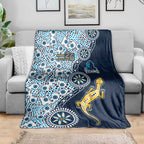 Gold Coast Titans NAIDOC Week 2026 Blanket Aboriginal Lizard Dot Painting - 50 Years of Deadly
