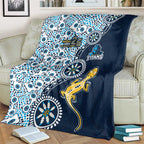 Gold Coast Titans NAIDOC Week 2026 Blanket Aboriginal Lizard Dot Painting - 50 Years of Deadly
