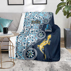 Gold Coast Titans NAIDOC Week 2026 Blanket Aboriginal Lizard Dot Painting - 50 Years of Deadly